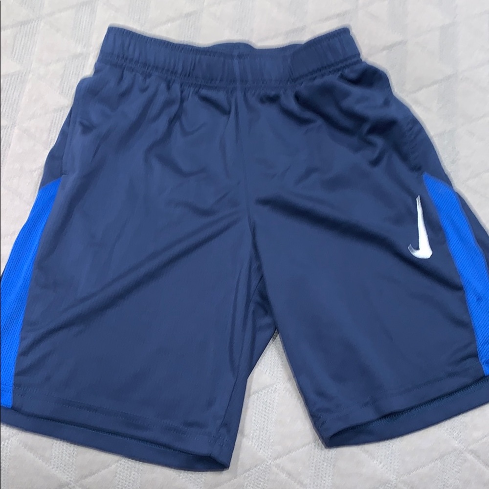 Nike Blue and White Athletic Shorts Lightweight Breathable